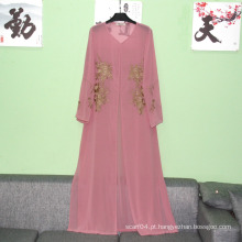 Abaya Tipo de Roupa e Mulheres muçulmano manga longa maxi vestido mulheres simples abaya